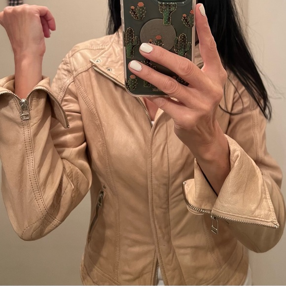 Leather Bomber Jacket - Picture 2 of 9